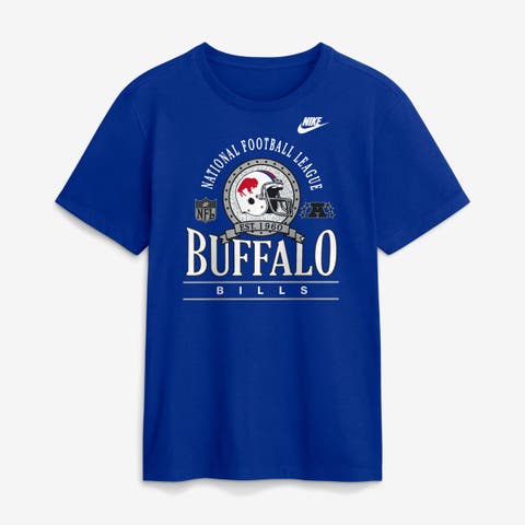 Men's Nike Royal Buffalo Bills Rewind Team Spirit Essential Cotton T-Shirt