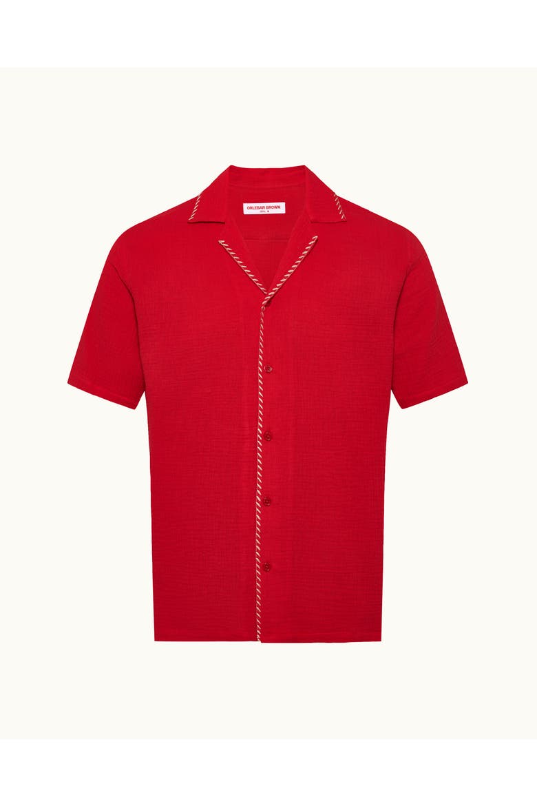 Maitan Relaxed-Fit Shirt, Alternate, color, Vermillion