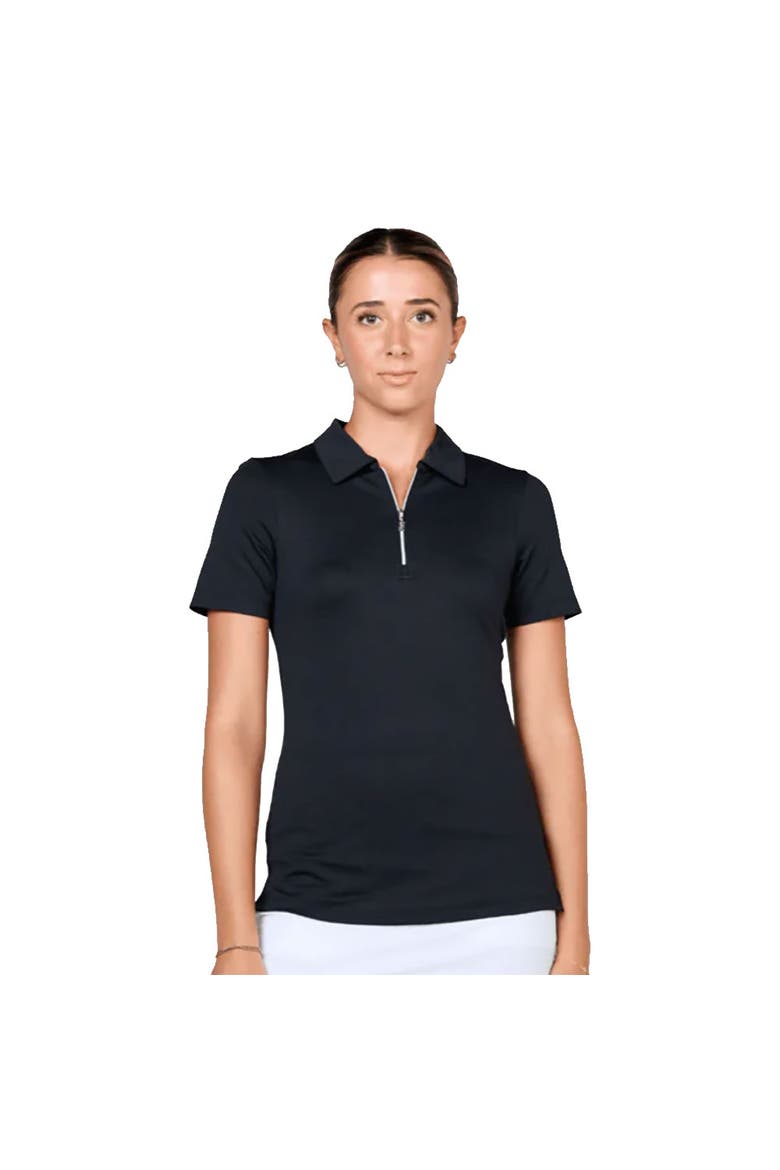 Golf Colors Womens Short Sleeve Golf Polo, Main, color, Black
