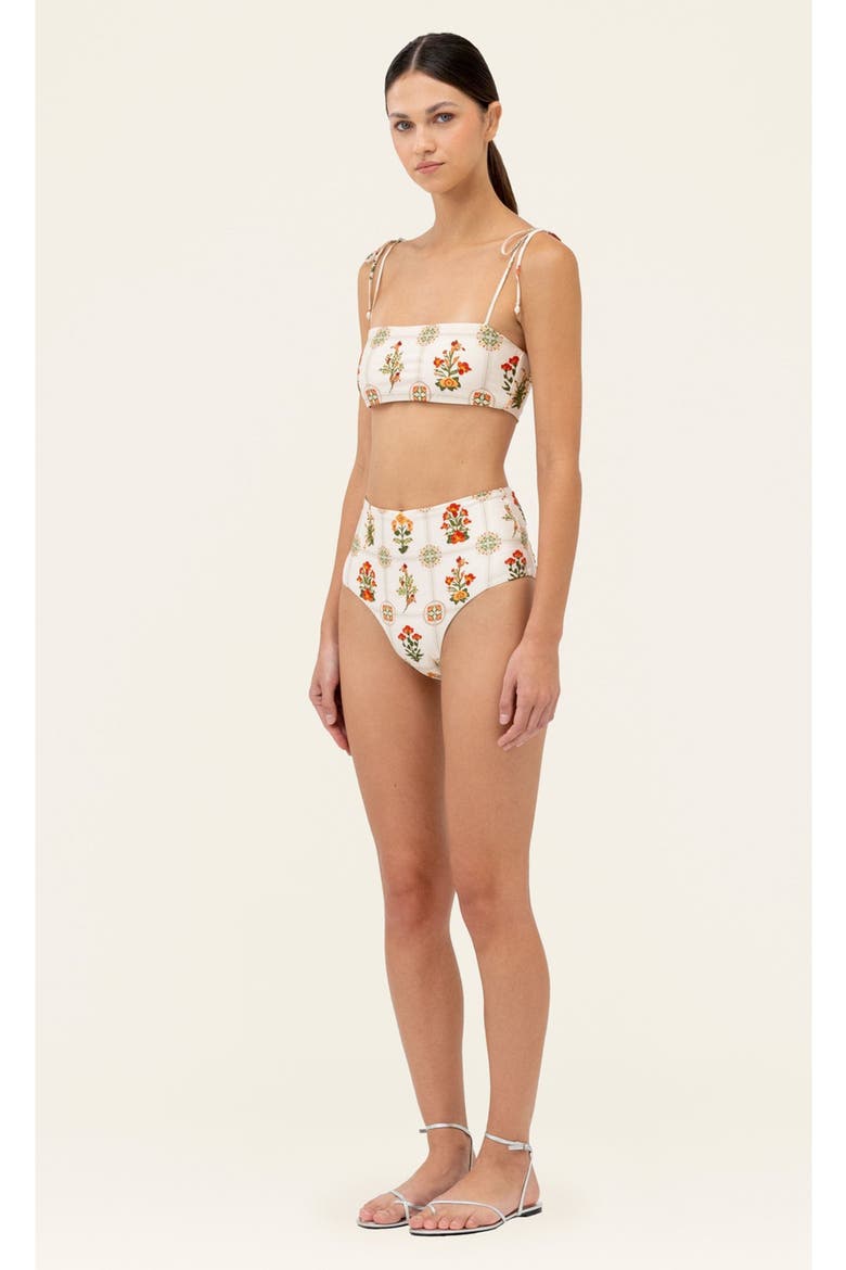 Magenta Canna Bikini bottom, Alternate, color, Multi