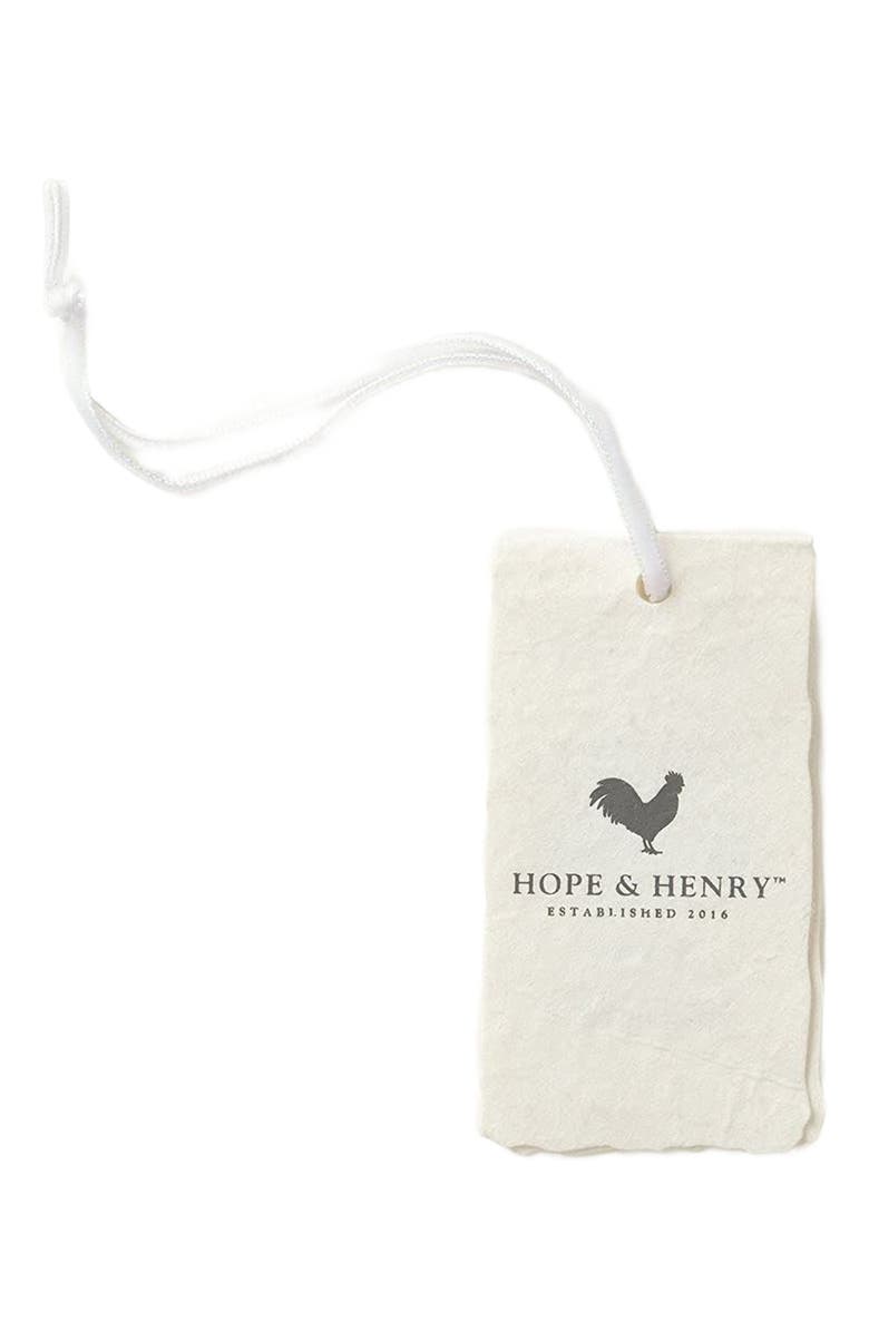 Hope & Henry Baby Boys' Linen Short Sleeve Button Down Shirt, Infant, Alternate, color, 