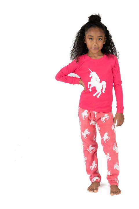 2-pc. Cotton Top & Fleece Pants Holiday Pajama Set