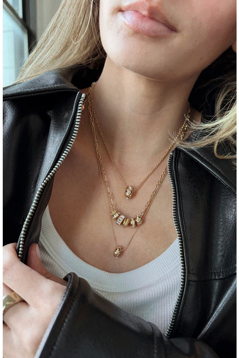 Renee Set of 3 Charm Necklaces, Alternate, color, GOLD