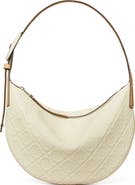 Tory Burch T-Monogram Jacquard Crescent Shoulder Bag