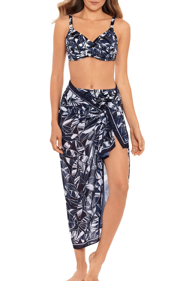 Miraclesuit<sup>®</sup> Shimmer Shadows Scarf Pareo, Main, color,