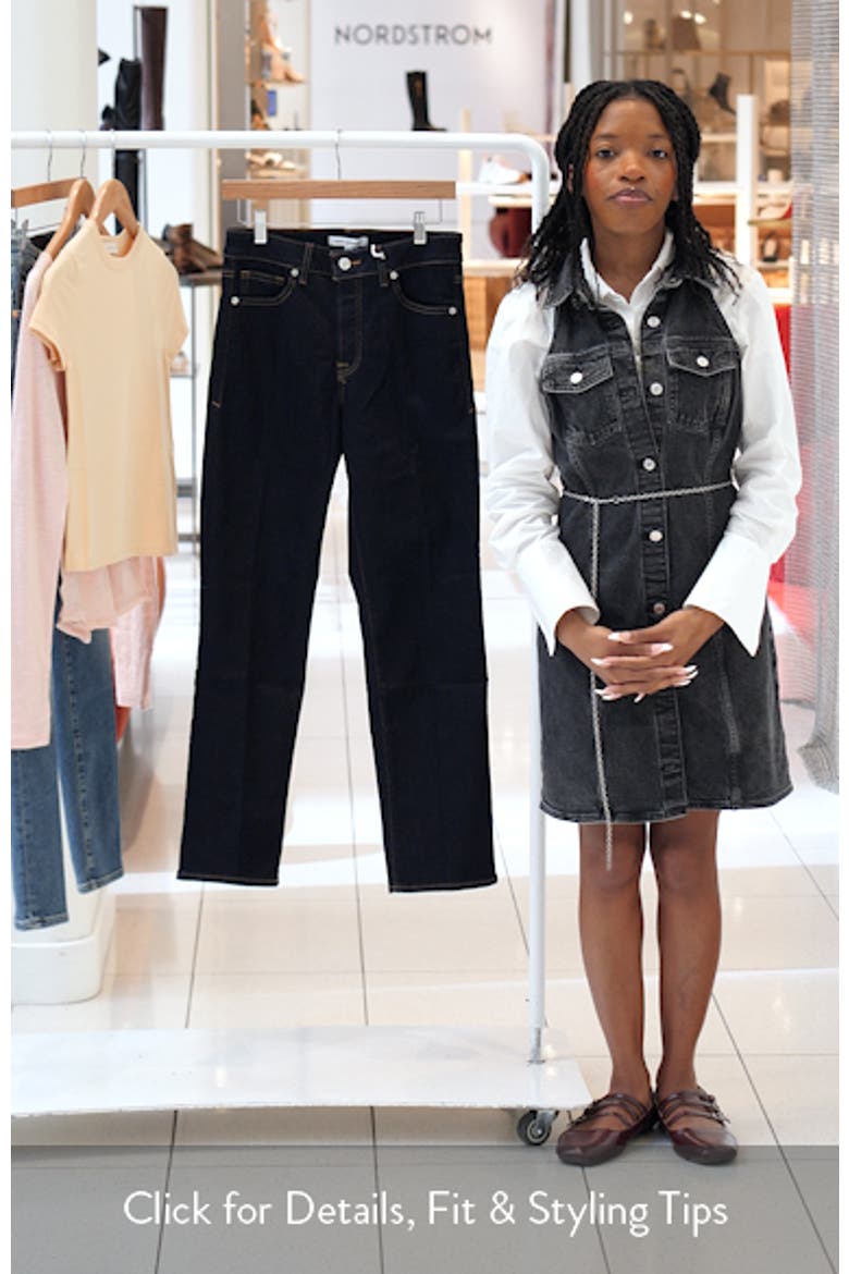 Good True Mid Waist Slim Straight Leg Jeans video
