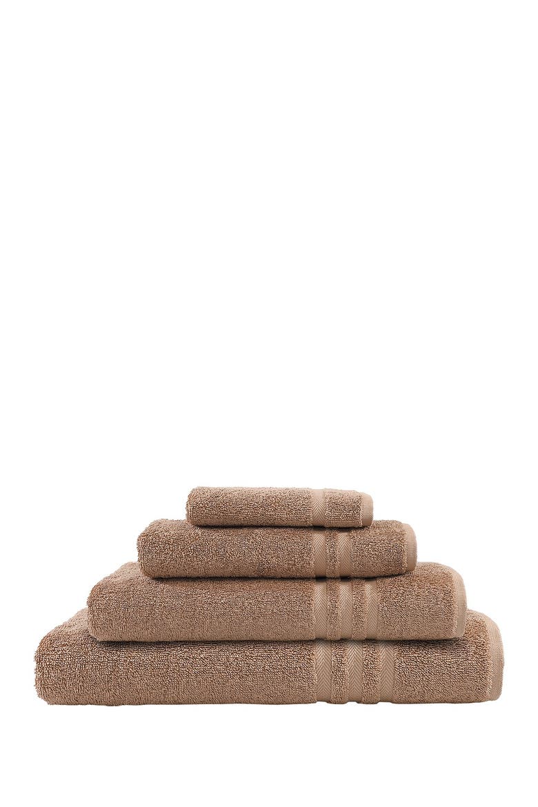 Denzi 4-Piece Towel Set - Latte, Main, color, LATTE