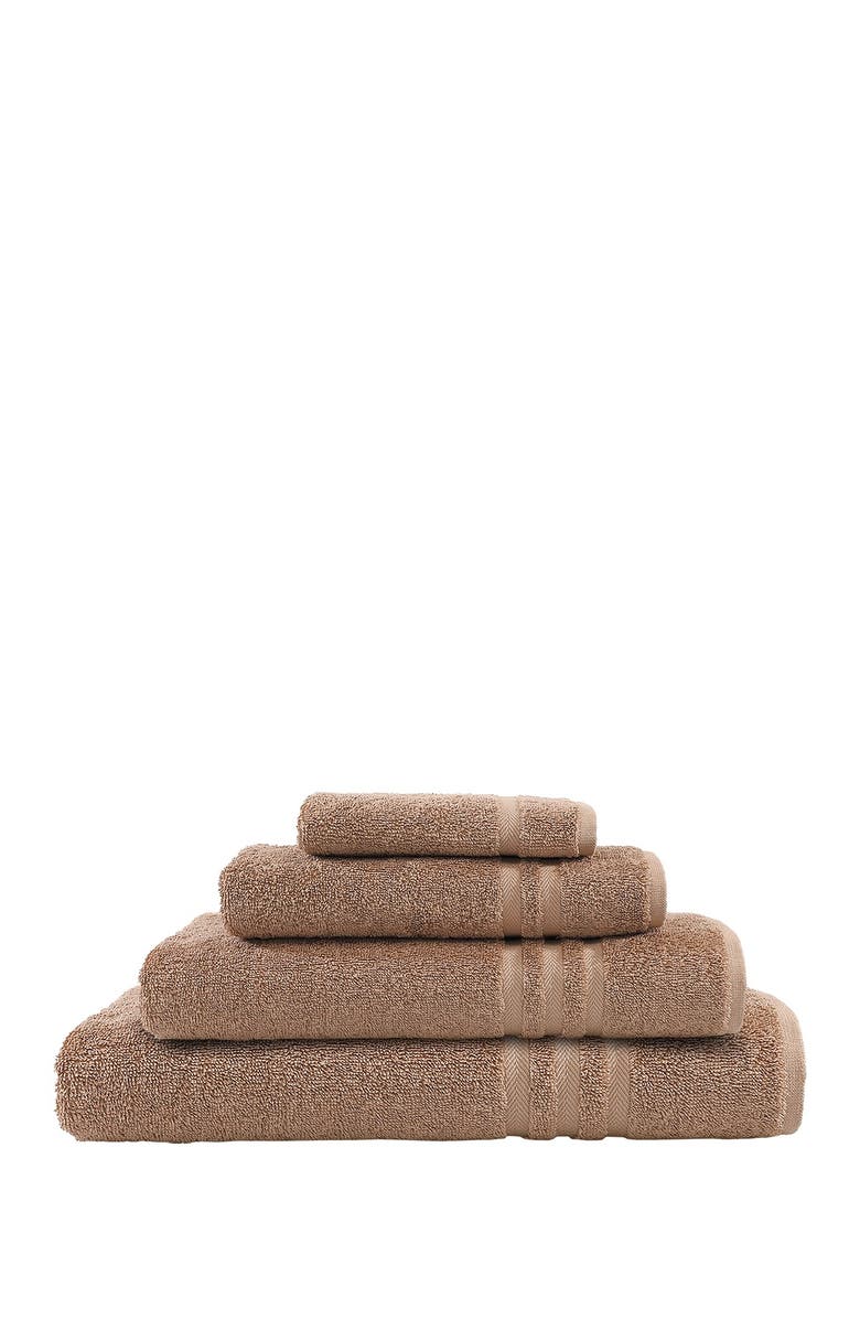 Linum Home Textiles Denzi 4-Piece Towel Set - Latte, Main, color, Latte
