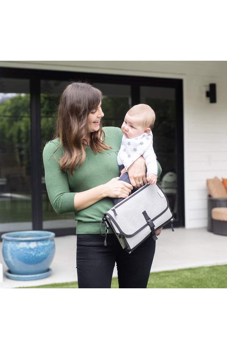 Comfy Cubs Portable Large Changing Pad, Alternate, color, Solid Grey