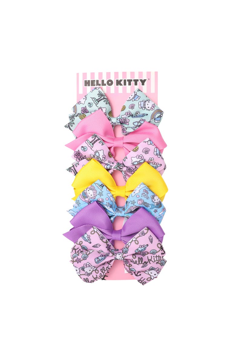 Hair Bow 7-Piece Set Sanrio Hair Accessories, Alternate, color, Multicolored
