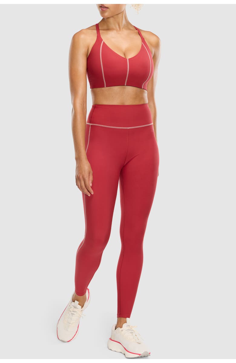 Peloton Cadent High Rise Legging 25", Alternate, color, Garnet