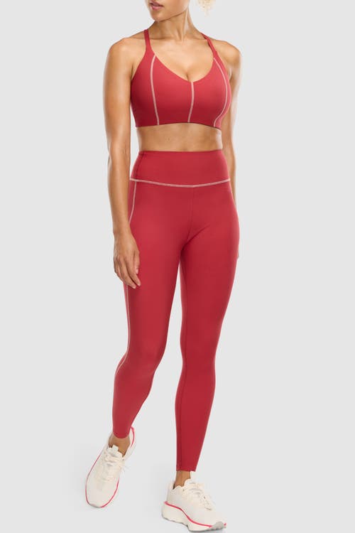 Peloton Cadent High Rise Legging 25" In Burgundy