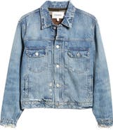 FRAME Distressed Denim Jacket
