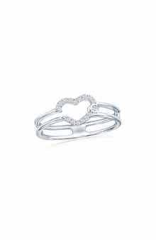 SIMONA Open Heart Cubic Zirconia Ring