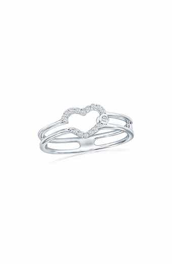 SIMONA Open Heart Cubic Zirconia Ring