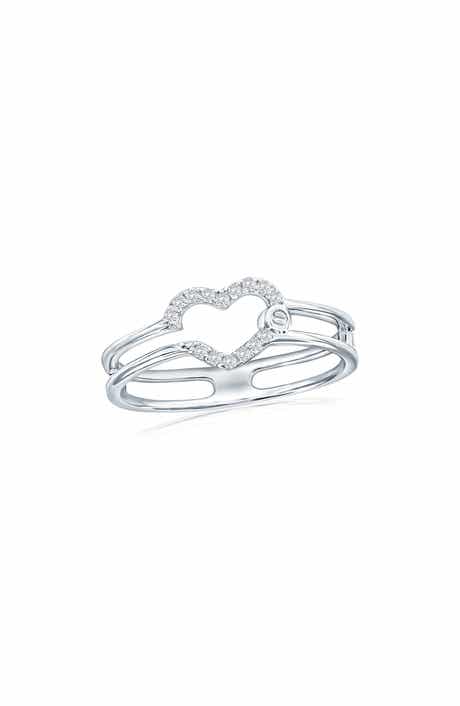 SIMONA Open Heart Cubic Zirconia Ring