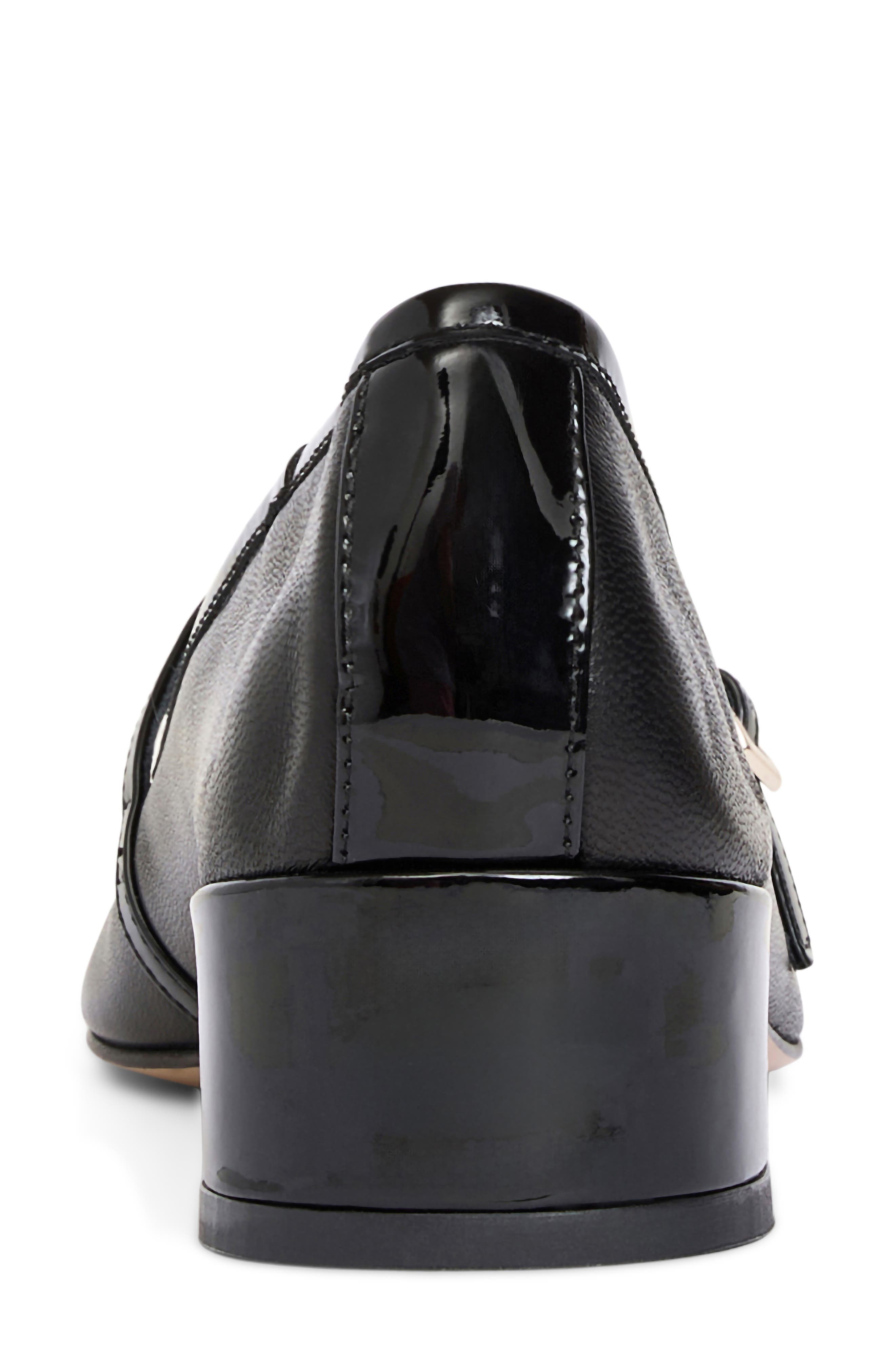 Cesira Leather Mary Jane Pump, Alternate, color, BLACK