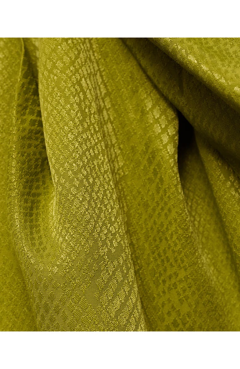 MANGO One-Shoulder Satin Top, Alternate, color, Green