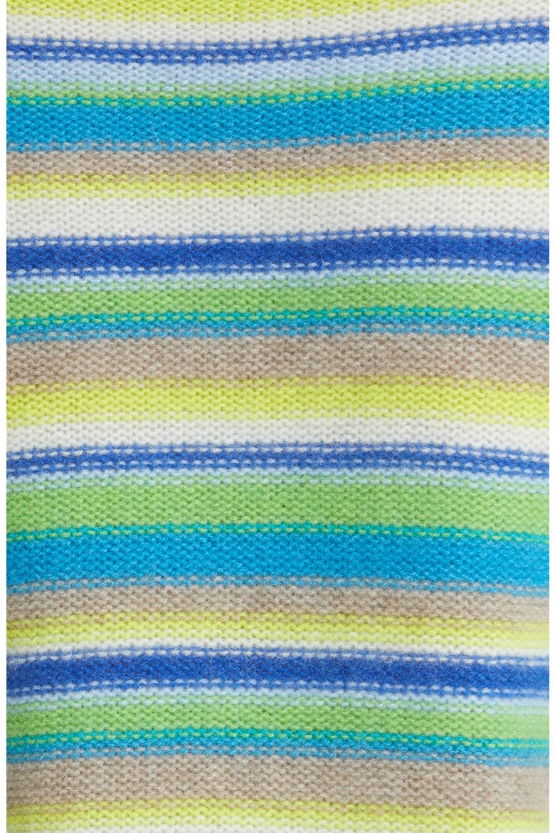 Vista Stripe Cashmere Sweater, Alternate, color, GREEN
