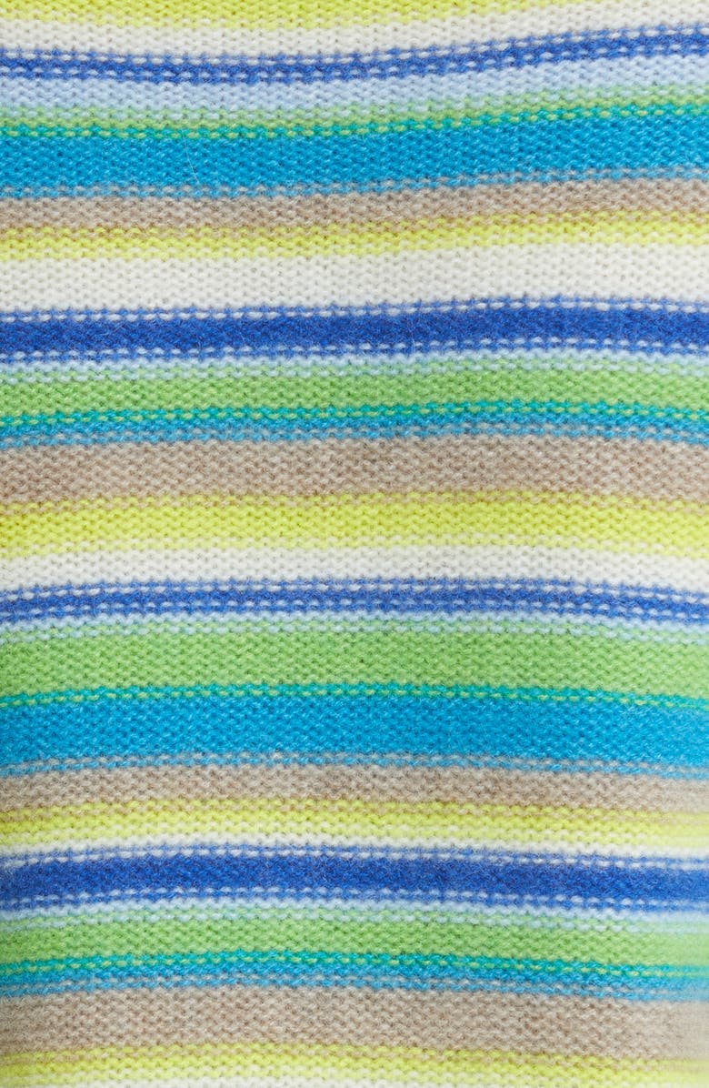 The Elder Statesman Vista Stripe Cashmere Sweater, Alternate, color,