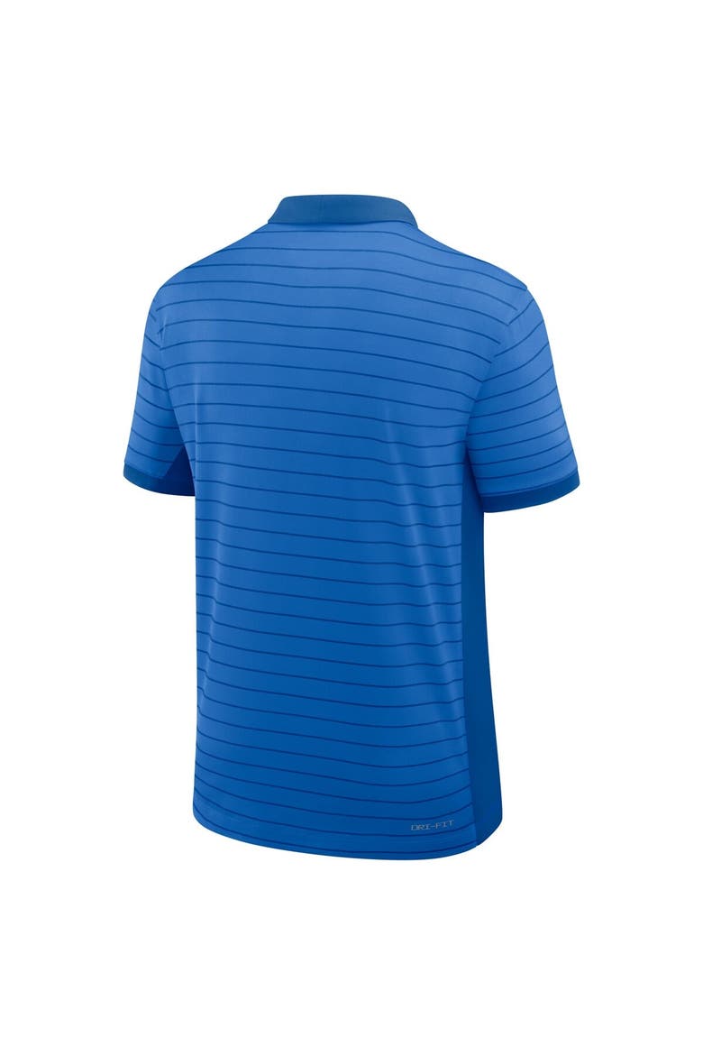 Men's Jordan Brand Blue UCLA Bruins 2025 Early Season Coaches Sideline Victory Stripe Performance Polo, Alternate, color, Blue