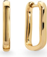 Monica Vinader Alta Slim Huggie Hoop Earrings