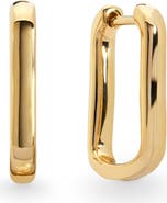 Monica Vinader Alta Slim Huggie Hoop Earrings