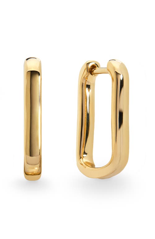 Monica Vinader Alta Slim Huggie Hoop Earrings In Gold