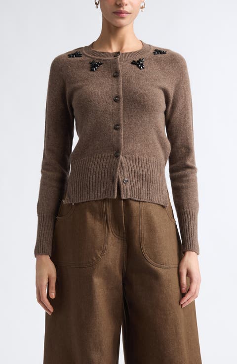 Embellished Cashmere Cardigan