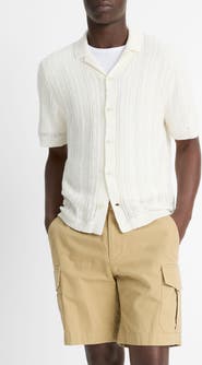Vince Cabana Knit Button-Up Shirt