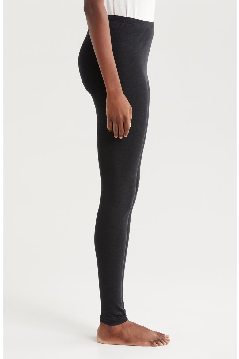 Merino Wool & Silk Long Johns, Alternate, color, BLACK