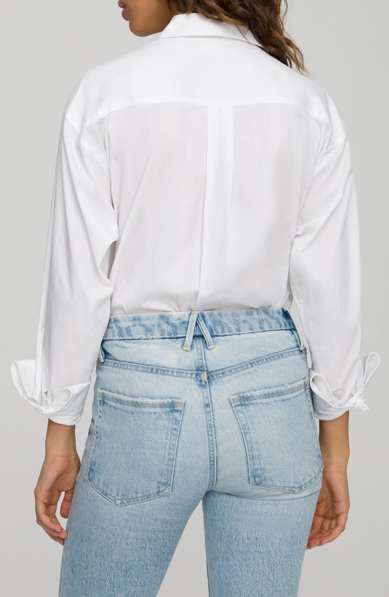Good American The Good Shirt, Alternate, color, White