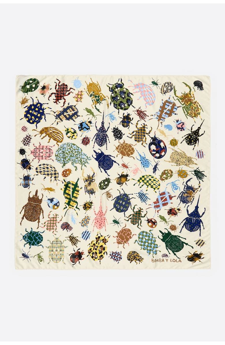 Bimba y Lola Beetles Patchwork Scarf, Main, color, 