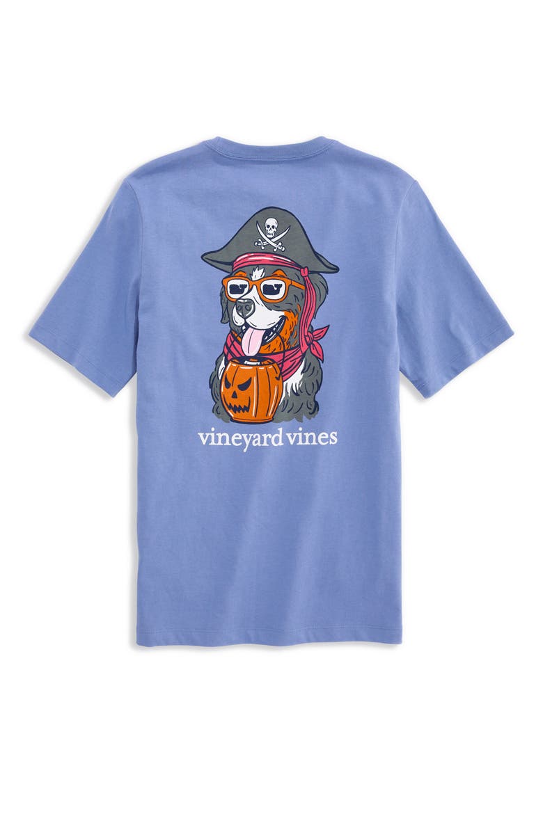 Kids' No Tricks Just Treats Graphic T-Shirt, Alternate, color, BLUE