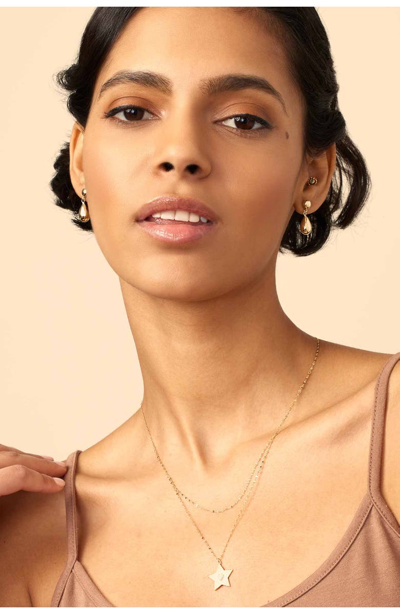 Oradina 10K Gold Dripping Gold Drop Earrings, Alternate, color, Yellow Gold