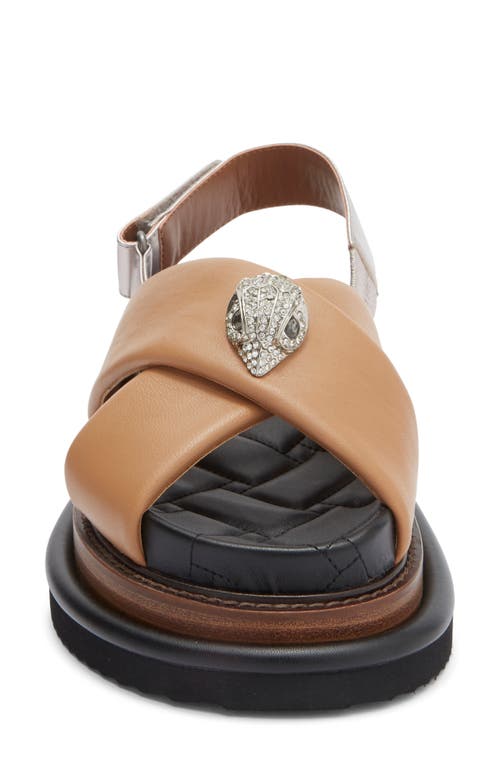 Kurt Geiger London Orson Platform Slingback Sandal In Brown