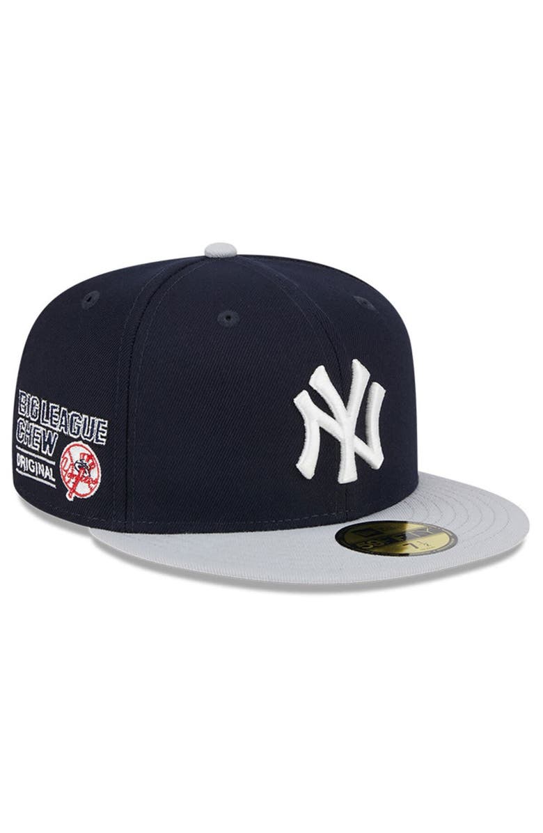 New Era Men's New Era Navy New York Yankees Big League Chew Team 59FIFTY Fitted Hat, Main, color, Navy