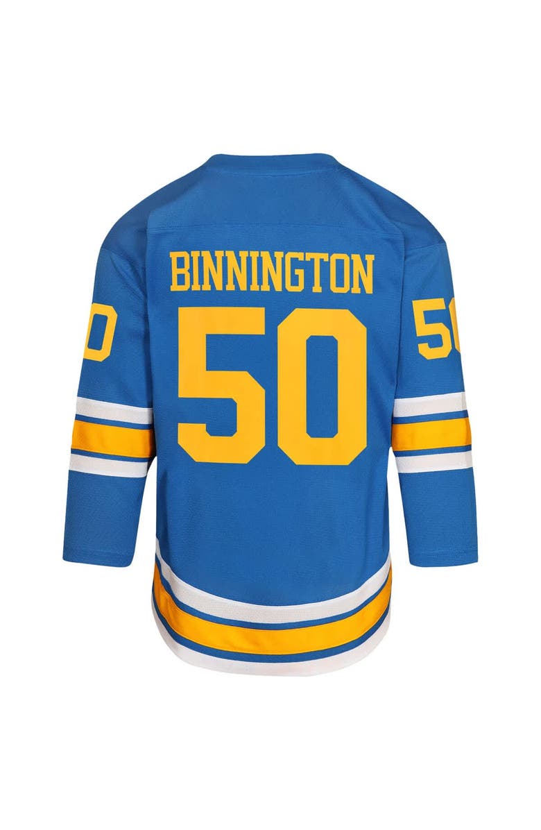 Outerstuff Youth Jordan Binnington Blue St. Louis Blues Home Replica Player Jersey, Alternate, color, Blue