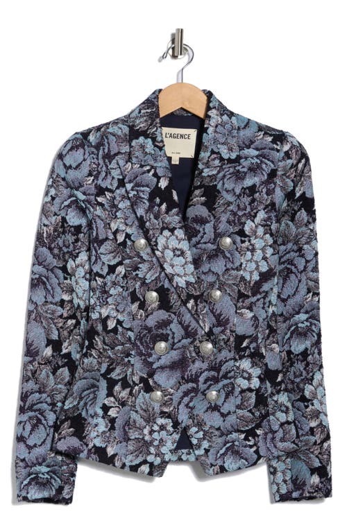L Agence L'agence Bethany Structured Double Breasted Blazer In Multi