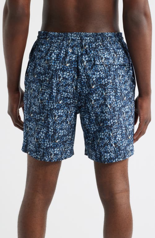 Stone Rose Flight & Floral Swim Trunks