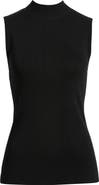 Tahari ASL Sleeveless Mock Neck Sweater