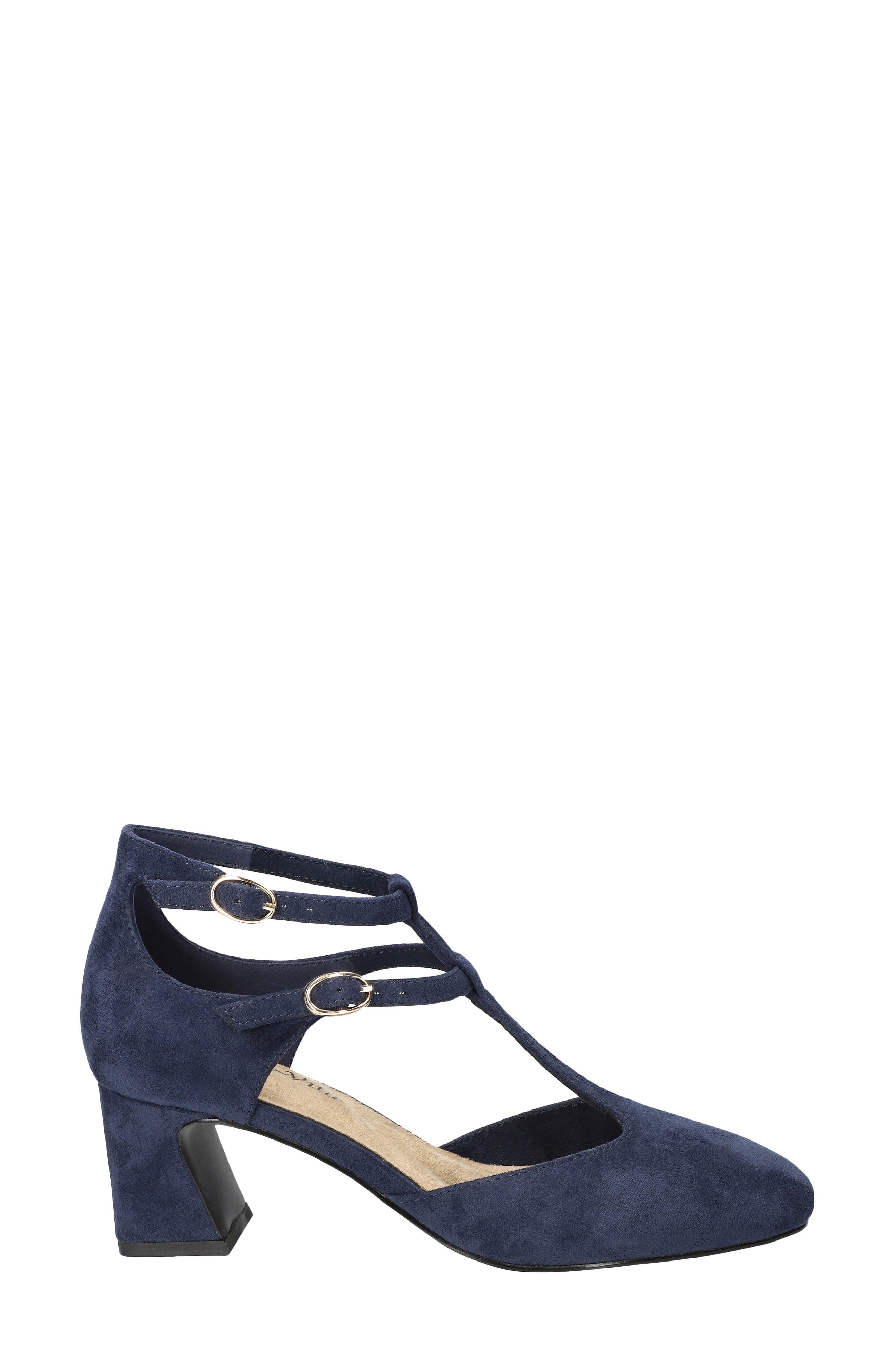 Harpswell Ankle Strap Pump, Alternate, color, NAVY SUEDE