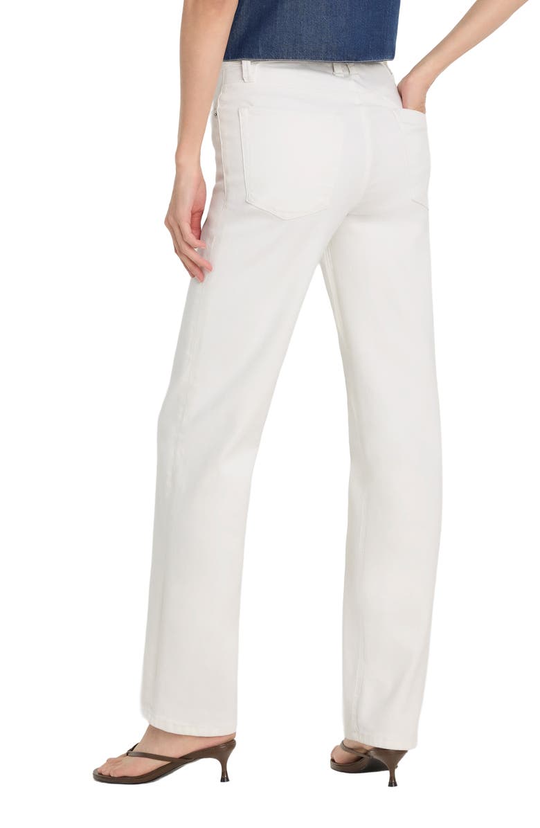 Good American Good True High Waist Straight Leg Jeans, Alternate, color, White001