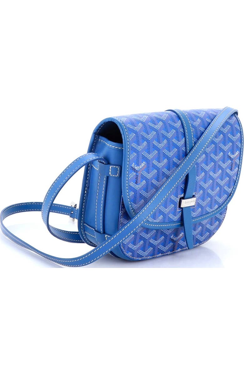 Pre-Owned Goyard Belvedere II Messenger Bag Coated Canvas PM, Alternate, color, Blue