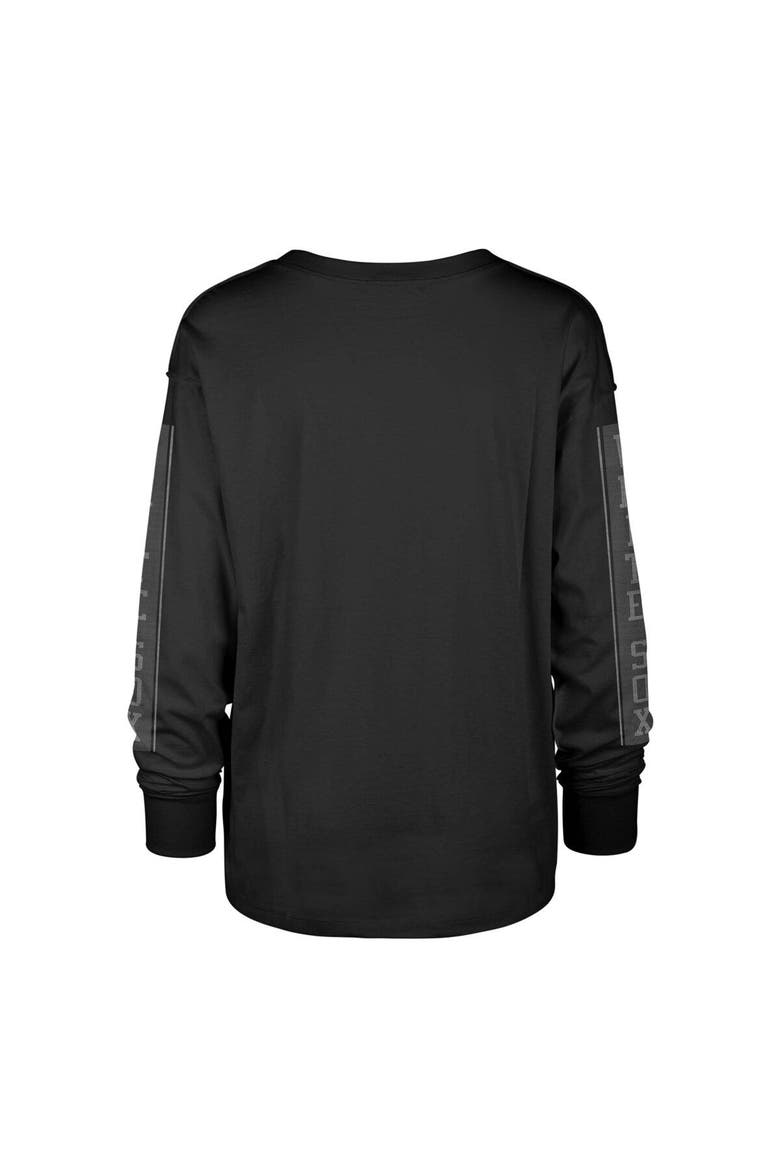 Women's '47 Black Chicago White Sox Statement Long Sleeve T-Shirt, Alternate, color, Black