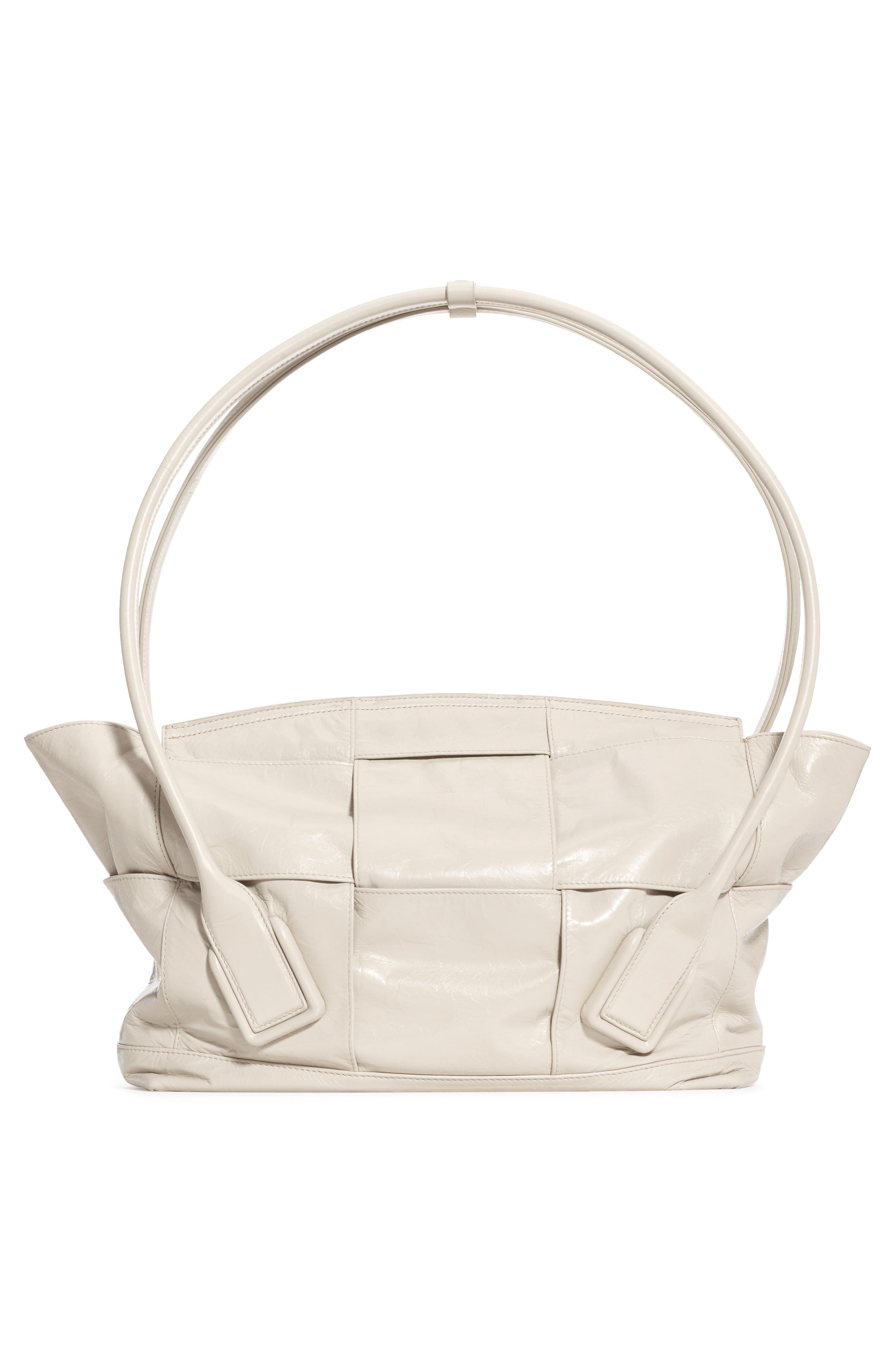 Bottega Veneta Arco Paper Leather Shoulder Bag, Alternate, color, 