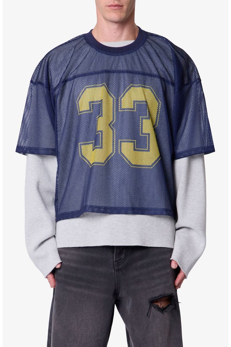 Football Mesh Jersey, Main, color, NAVY
