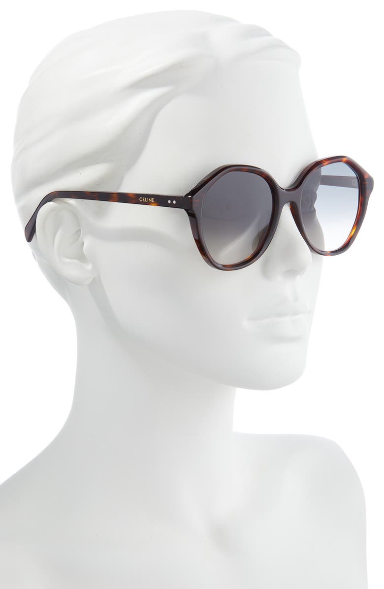 CELINE 54mm Gradient Cat Eye Sunglasses, Alternate, color, 
