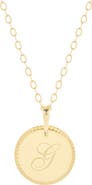 Brook and York Milia Initial Pendant Necklace