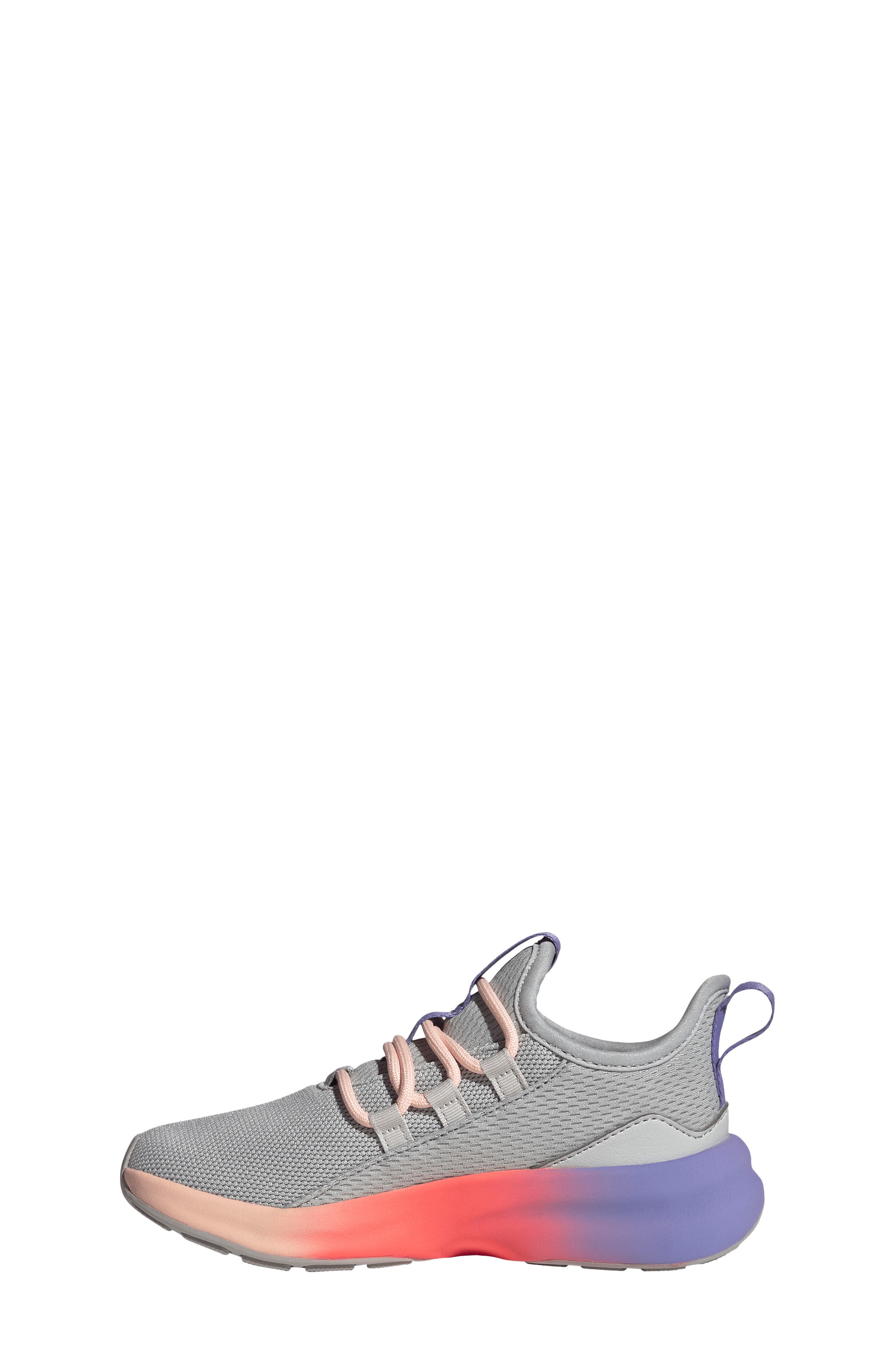 Kids' Lite Racer Adapt 8.0 Sneaker, Alternate, color, GREY/ PURPLE RUSH